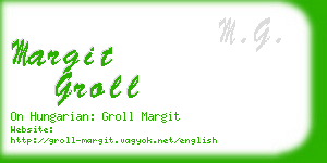 margit groll business card